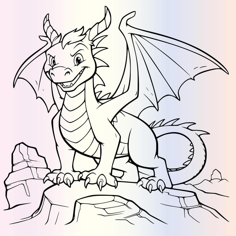 Sky High Dragons A Colorful Adventure vector