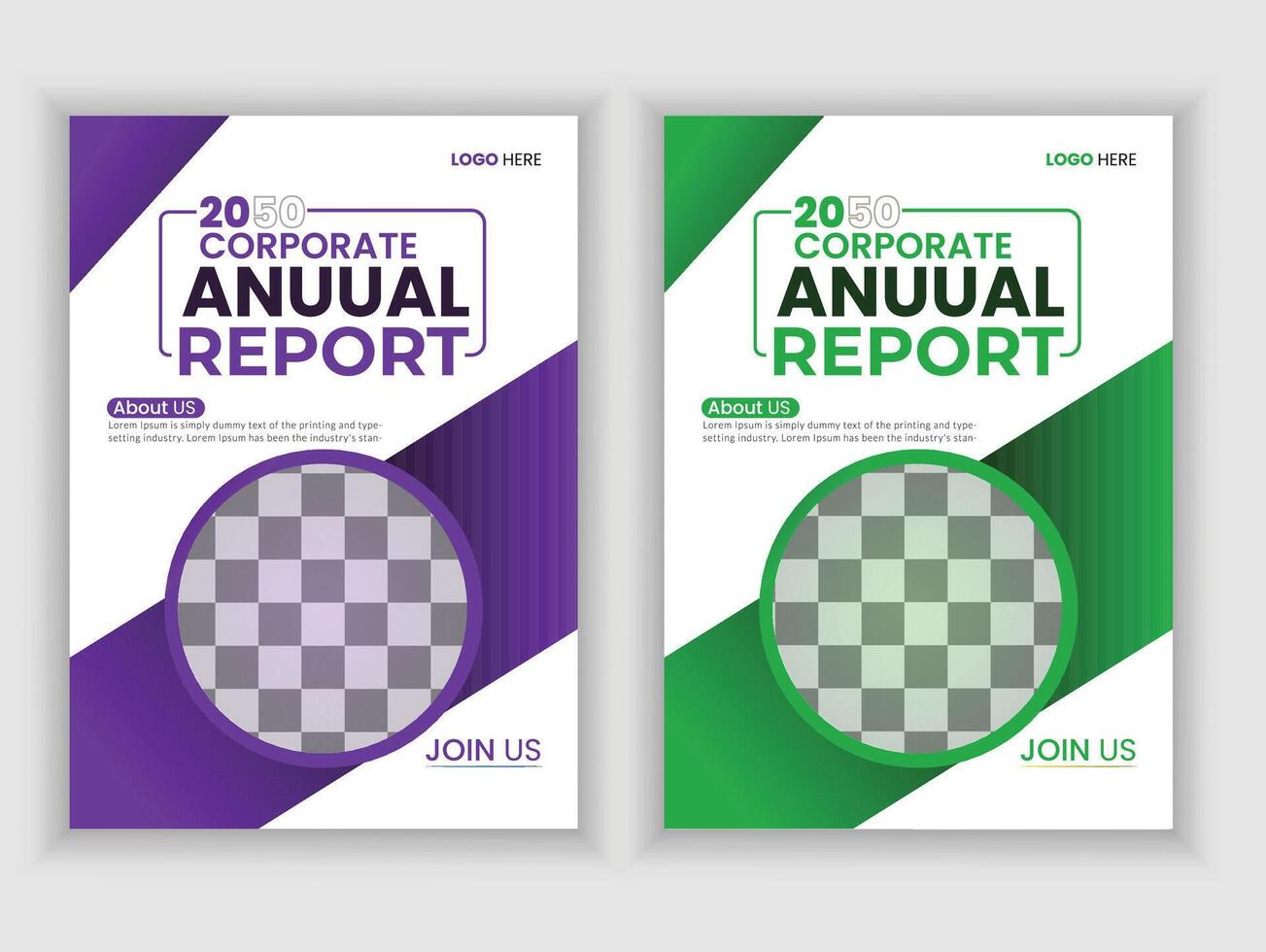 Corporate Anuual Template for annual report vector