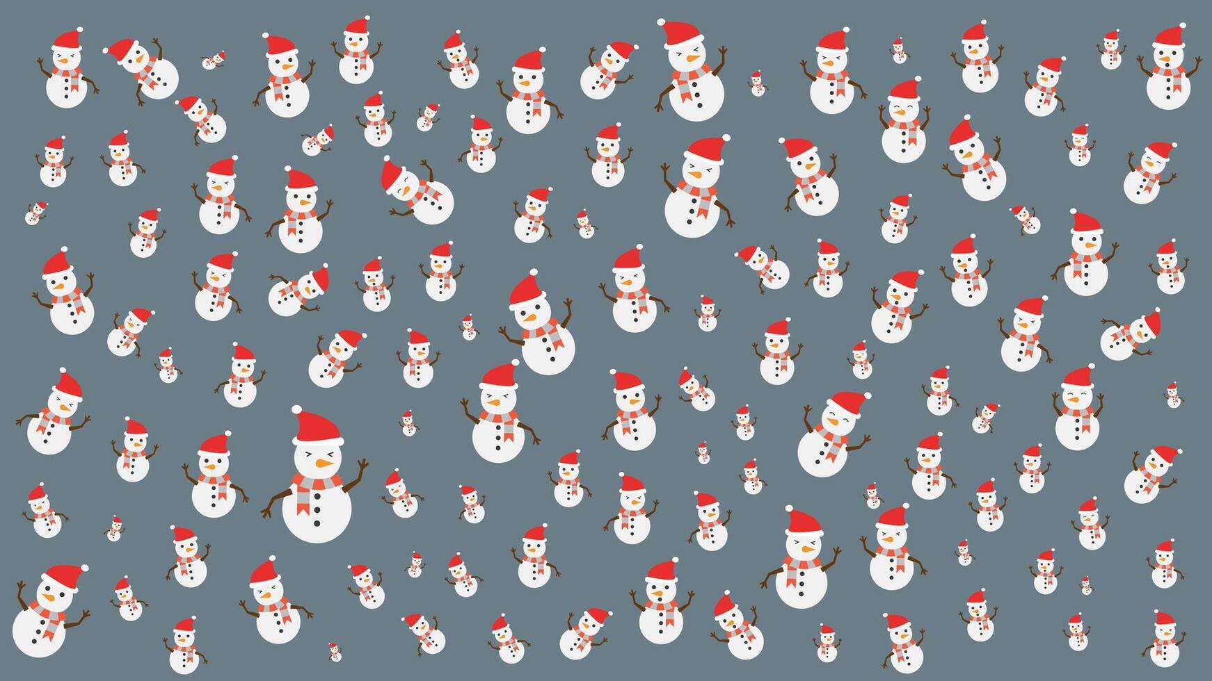 abstract snowman pattern suit for christmas background or decoration holiday vector
