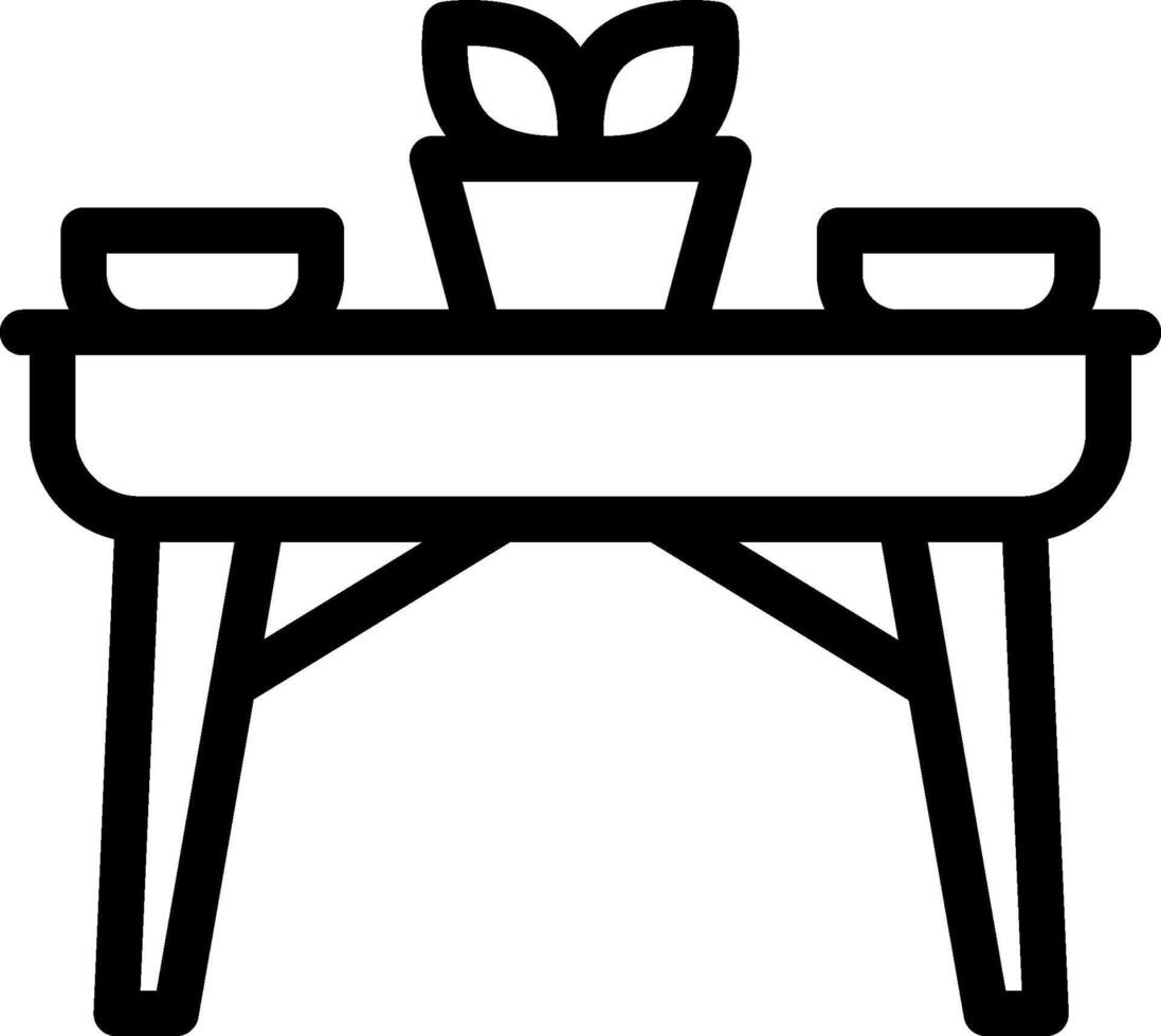 dinner table illustration design vector
