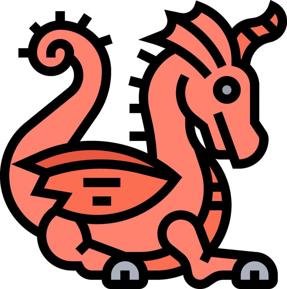 dragon illustration design vector