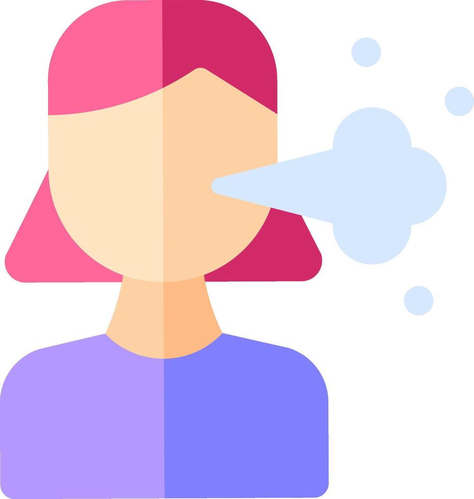 dry cough illustration design vector