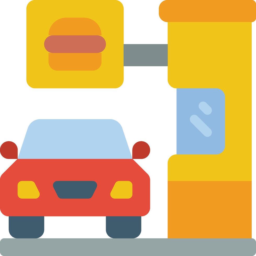 drive thru illustration design vector