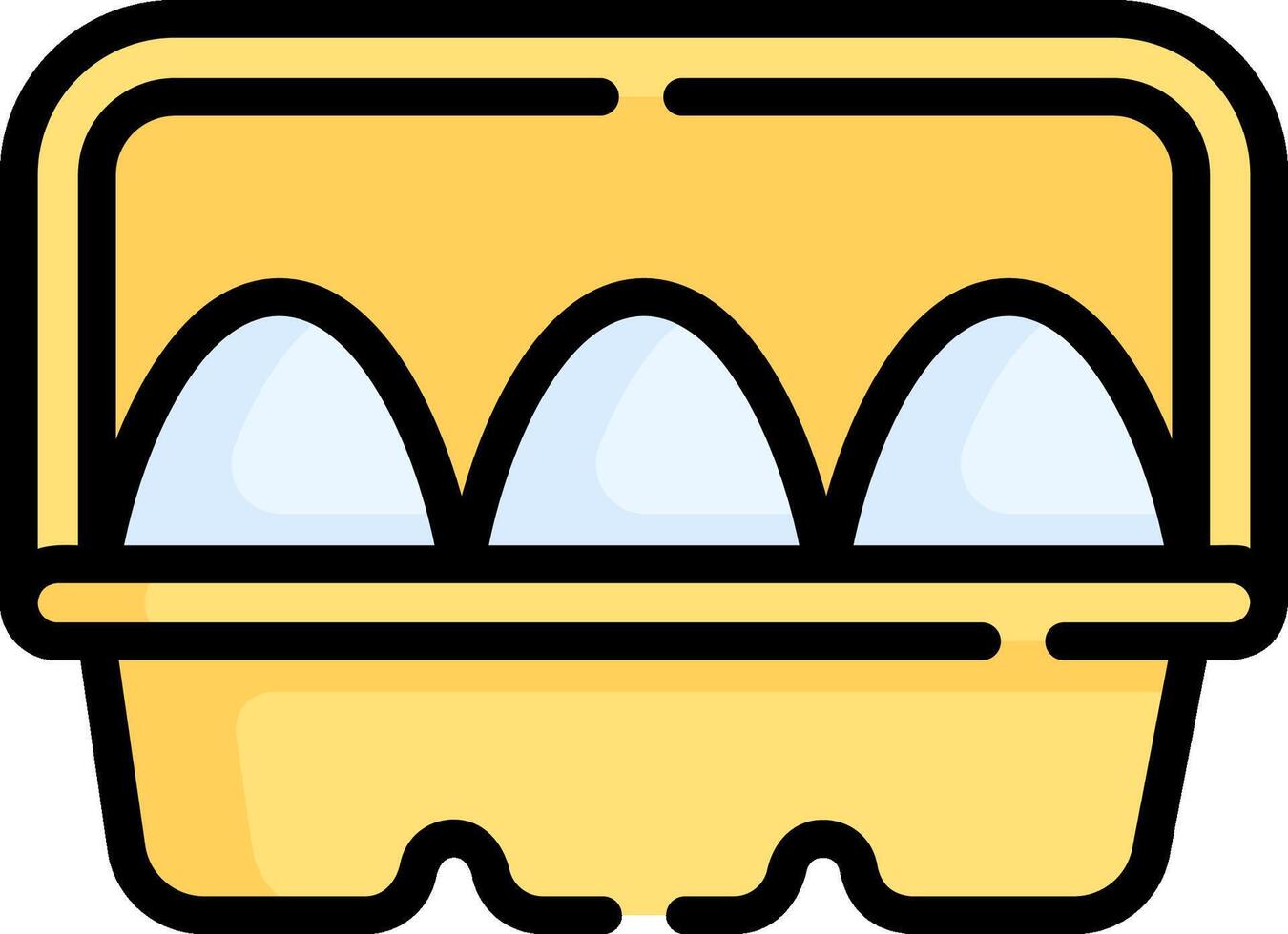egg carton illustration design vector