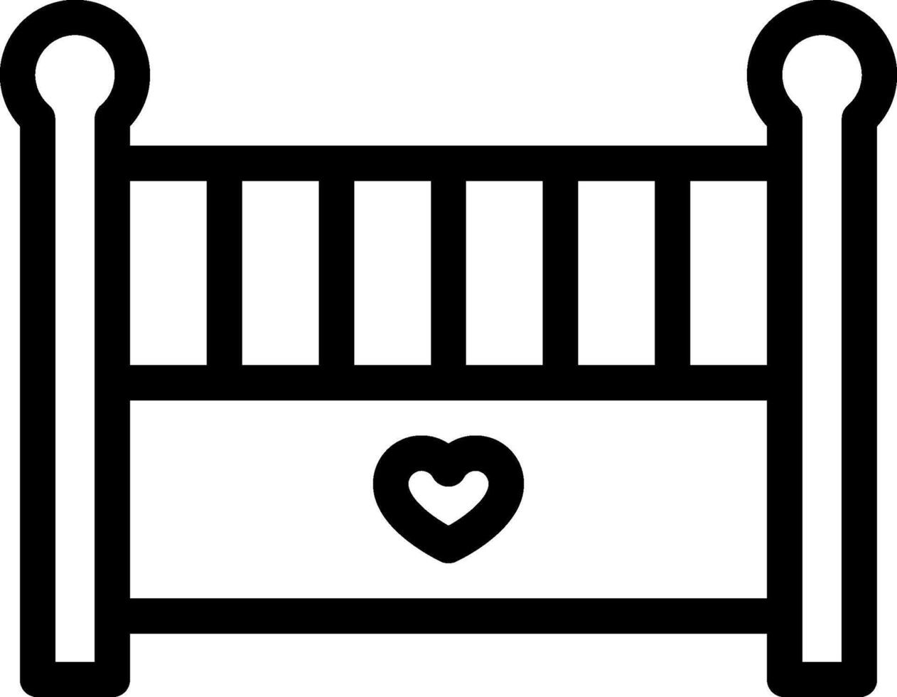 crib illustration design vector