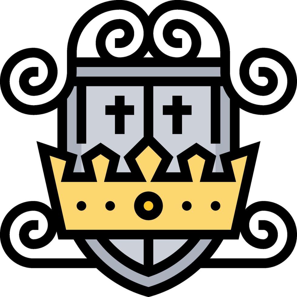 crest illustration design vector