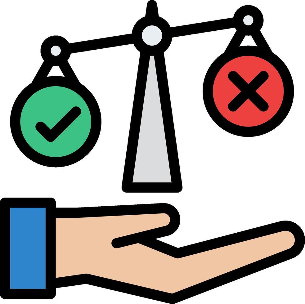 decision illustration design vector