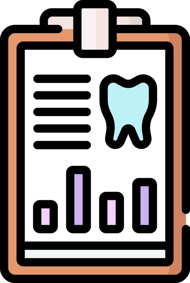 dental record illustration design vector