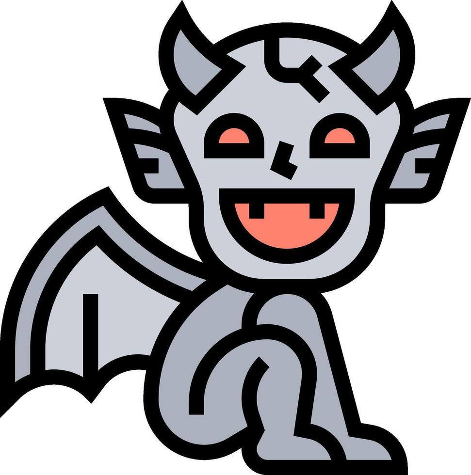 gargoyle illustration design vector