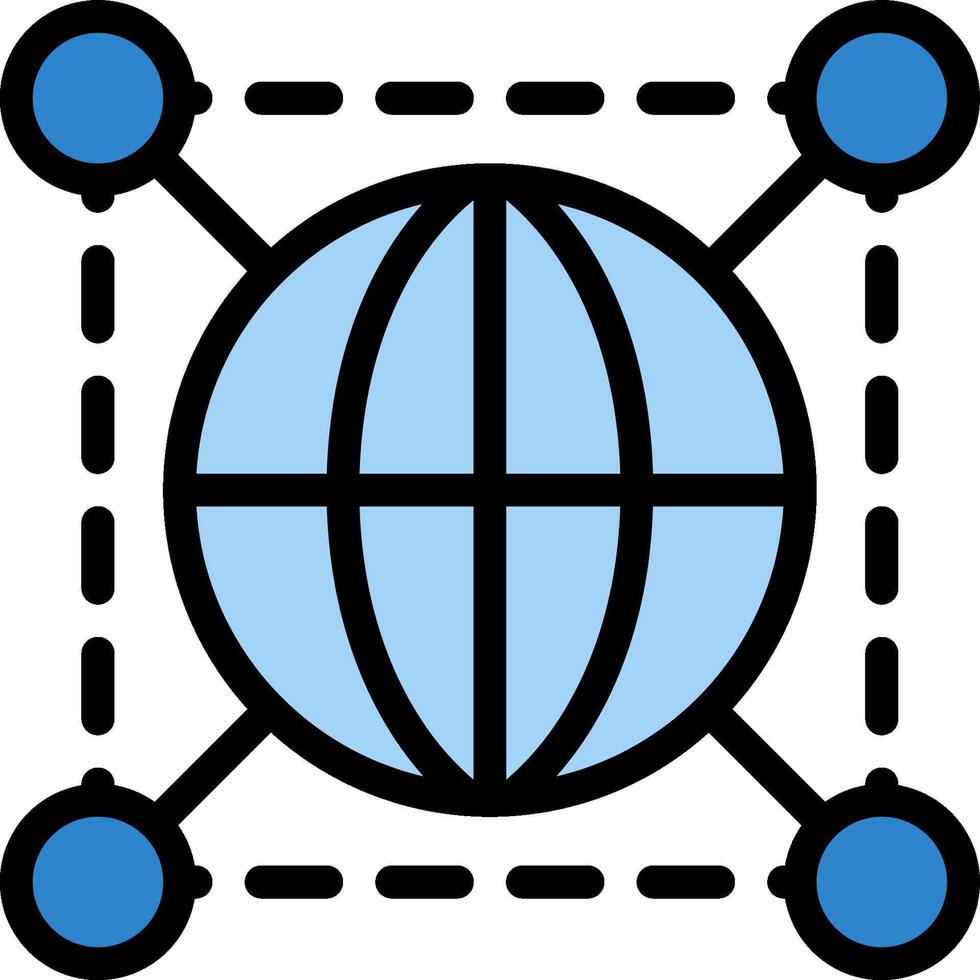 global connection illustration design vector