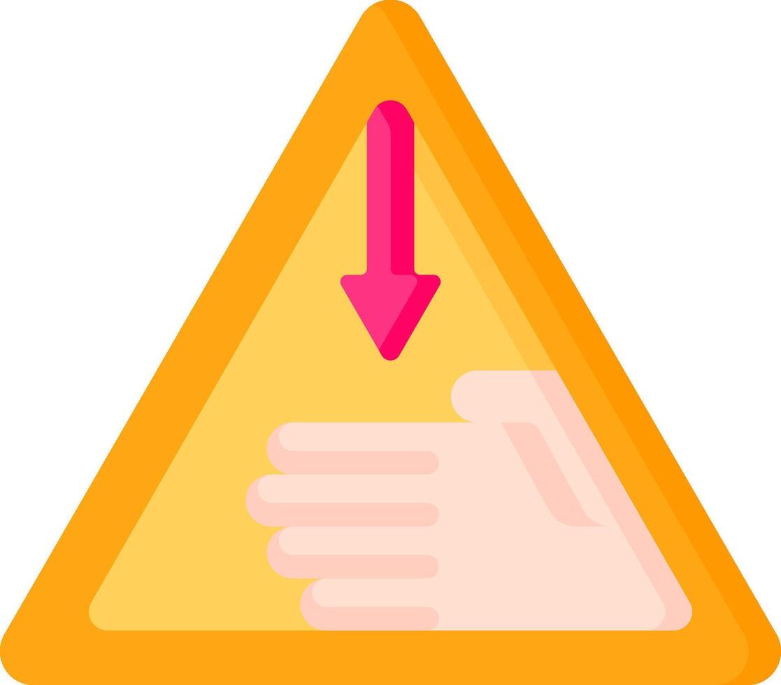 hazard illustration design vector