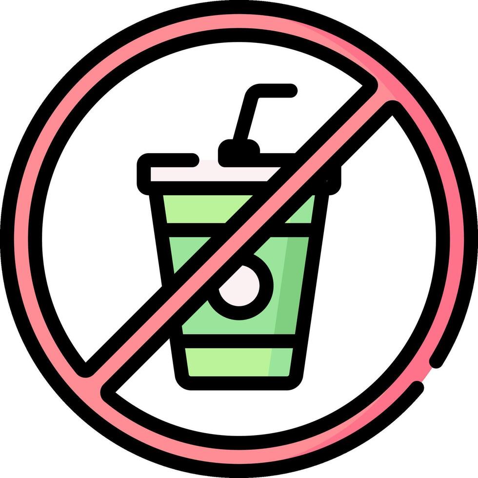 no fast food illustration design vector