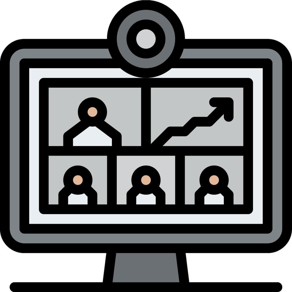 online meeting illustration design vector