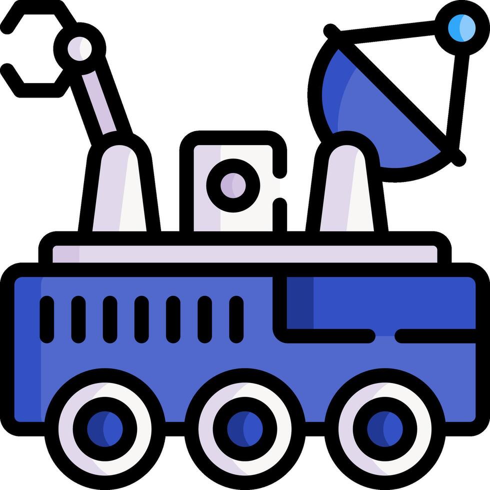 mars rover illustration design vector