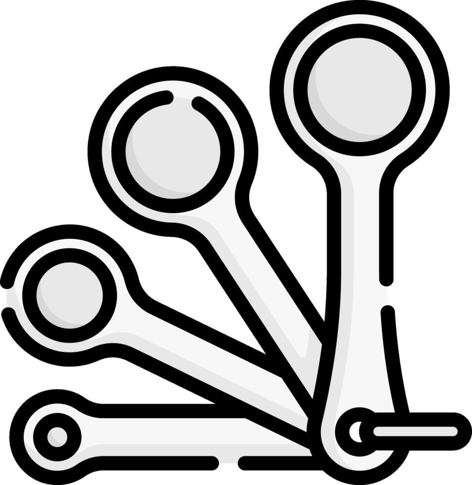 measuring spoons illustration design vector