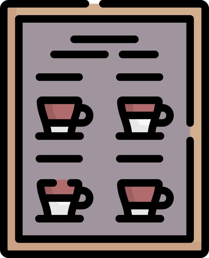 menu illustration design vector