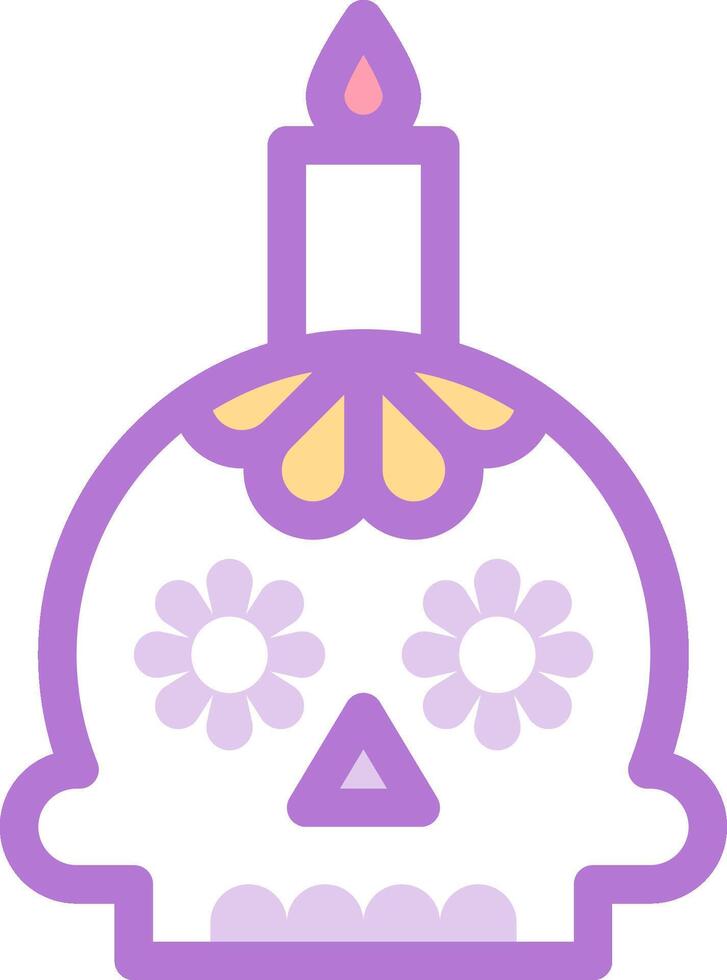 mexican skull illustration design vector