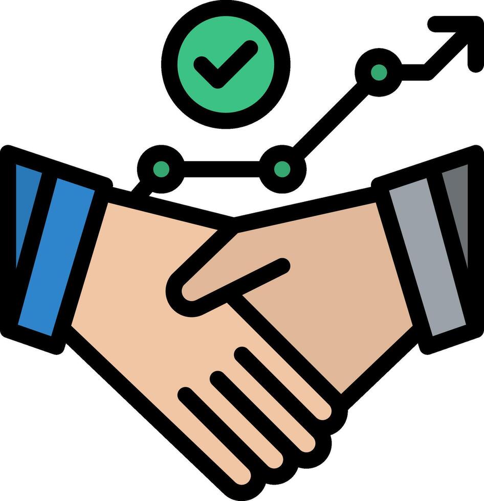partnership illustration design vector