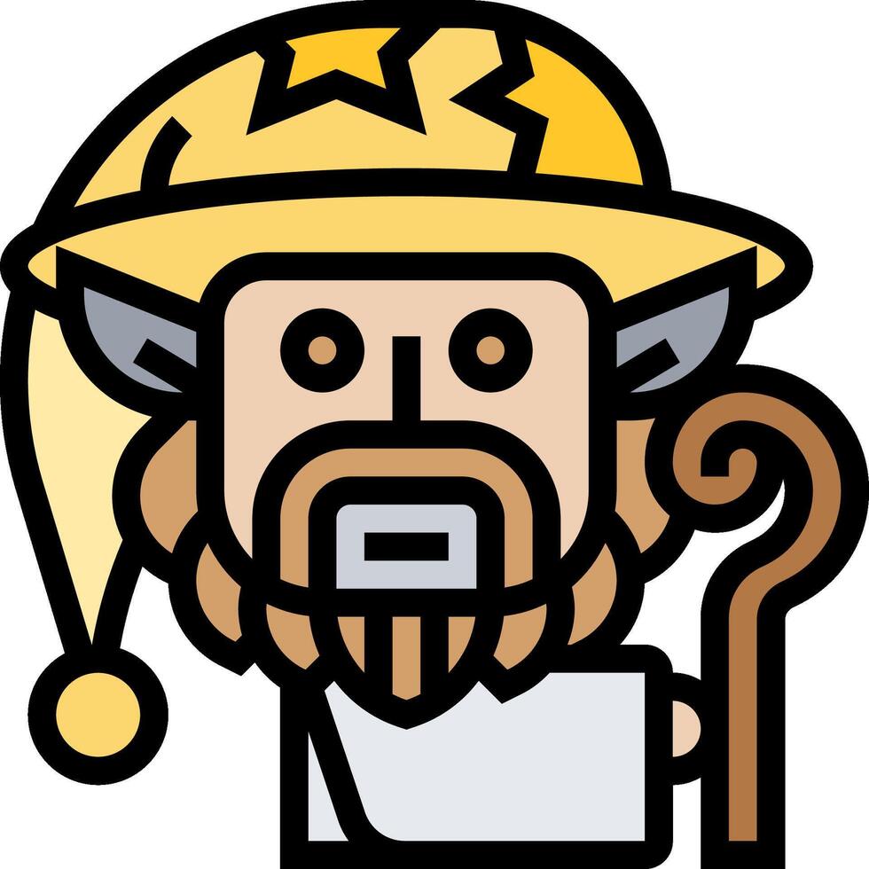 sorcerer illustration design vector