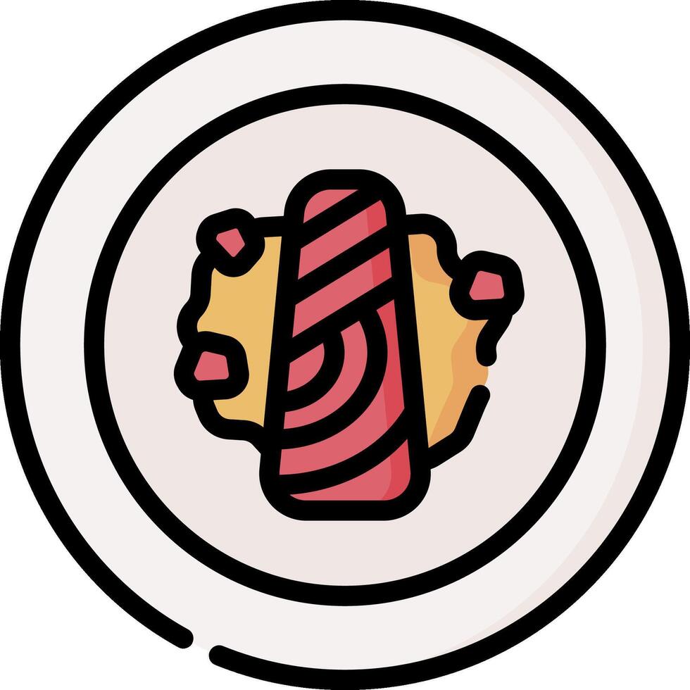 salmon illustration design vector