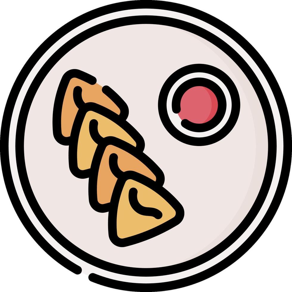 samosa illustration design vector
