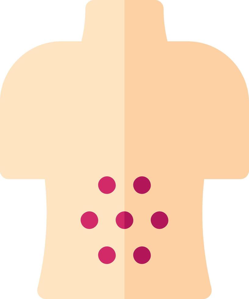 skin rash illustration design vector