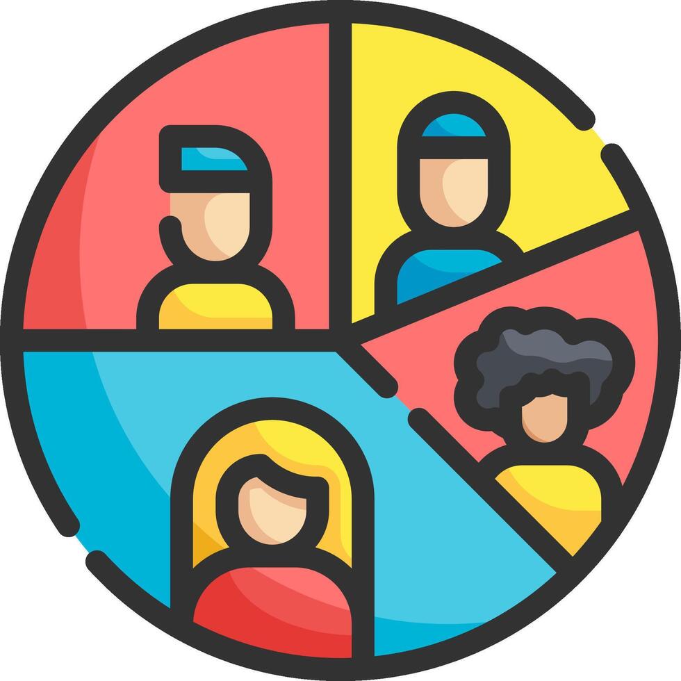 segment illustration design vector
