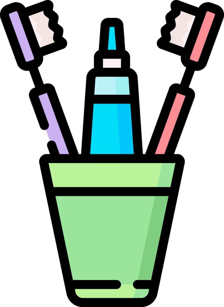 toothbrushes illustration design vector