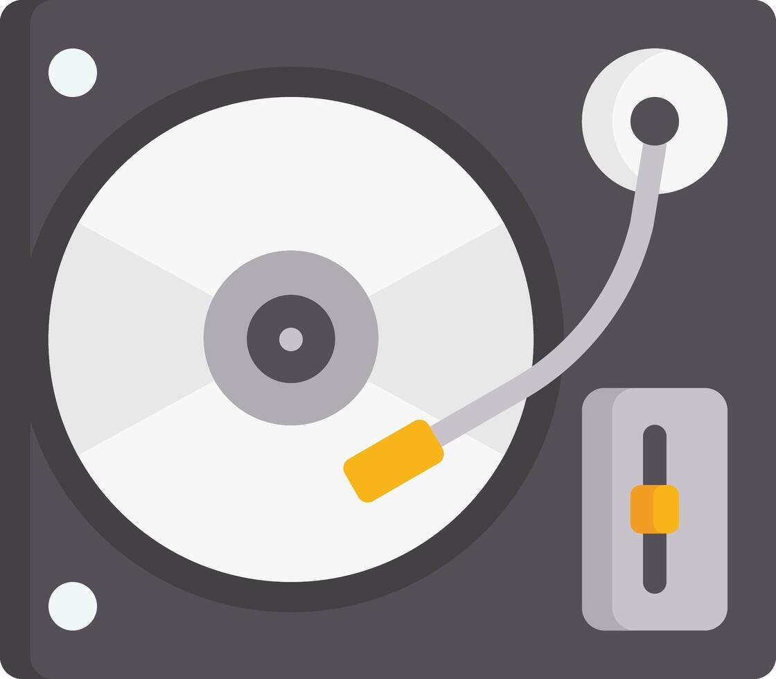 turntable illustration design vector