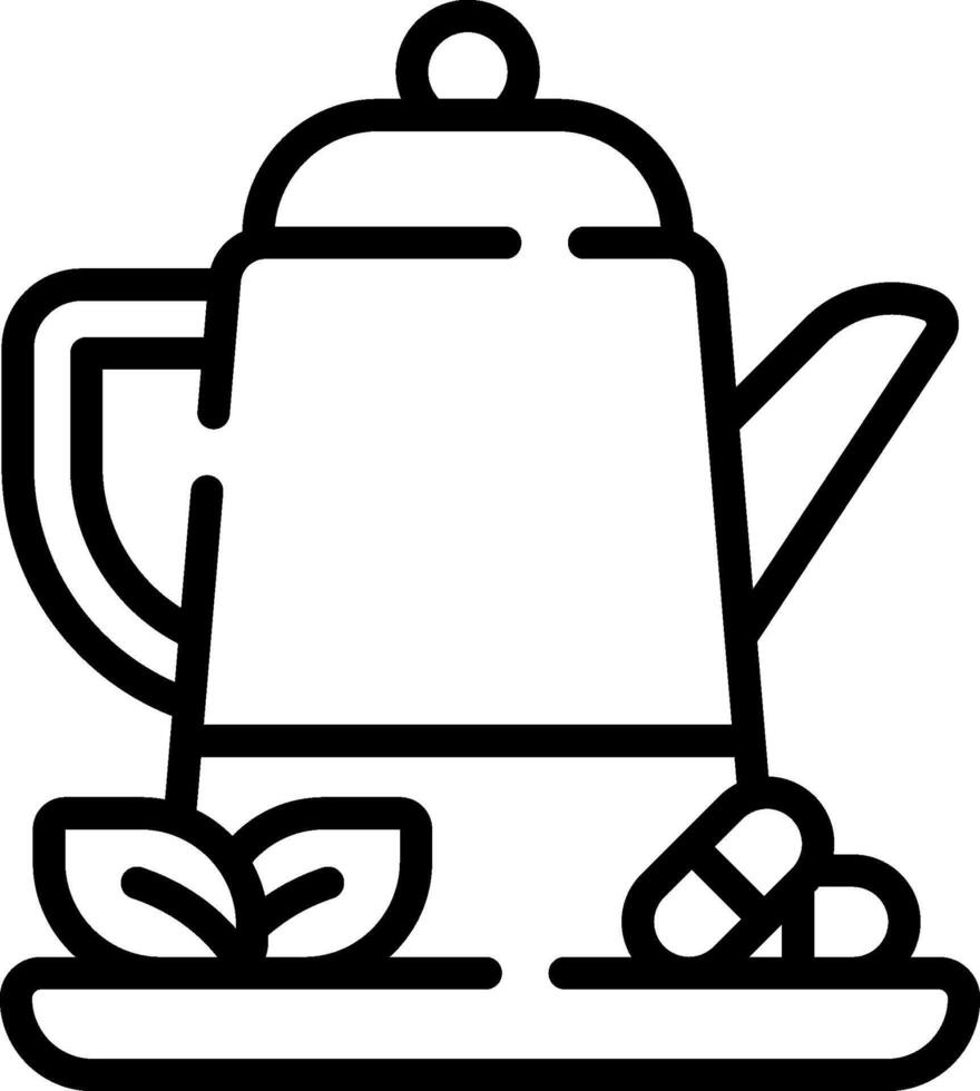 teapot illustration design vector