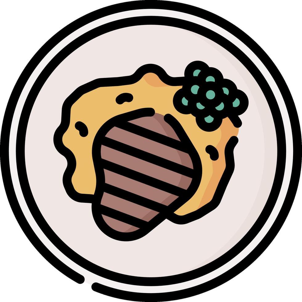 steak illustration design vector
