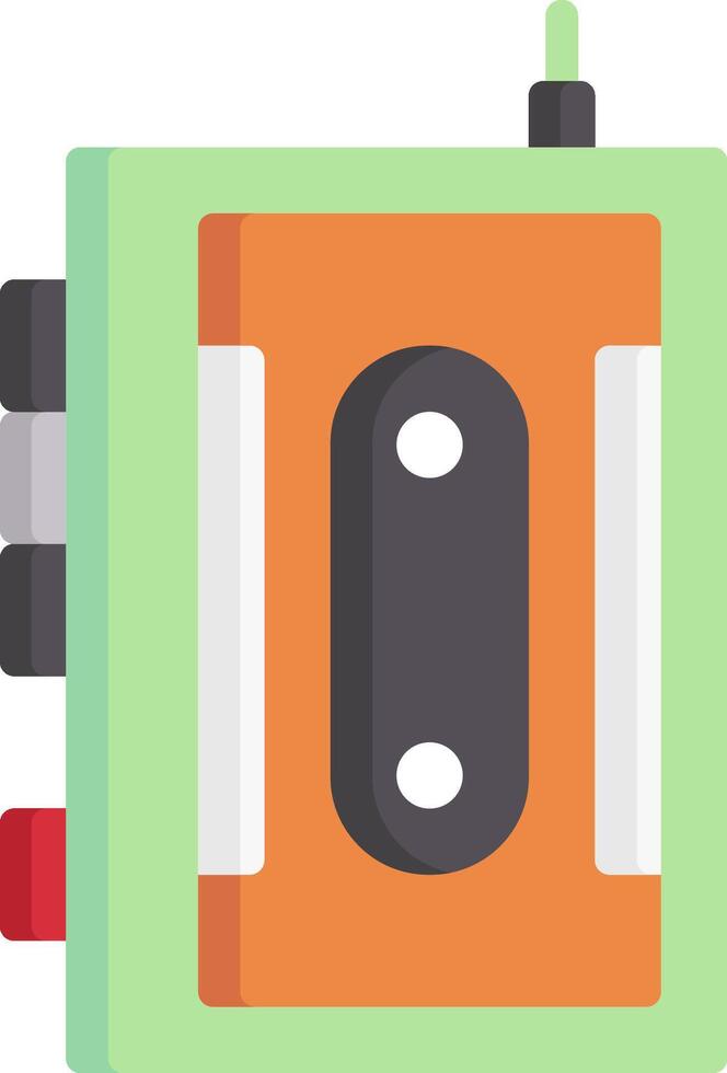 walkman illustration design vector