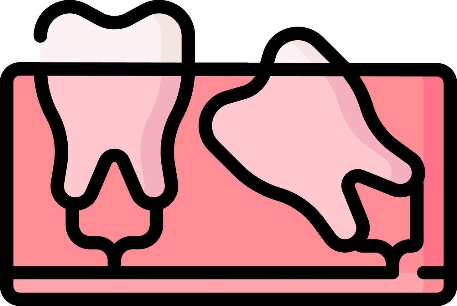 wisdom tooth illustration design vector
