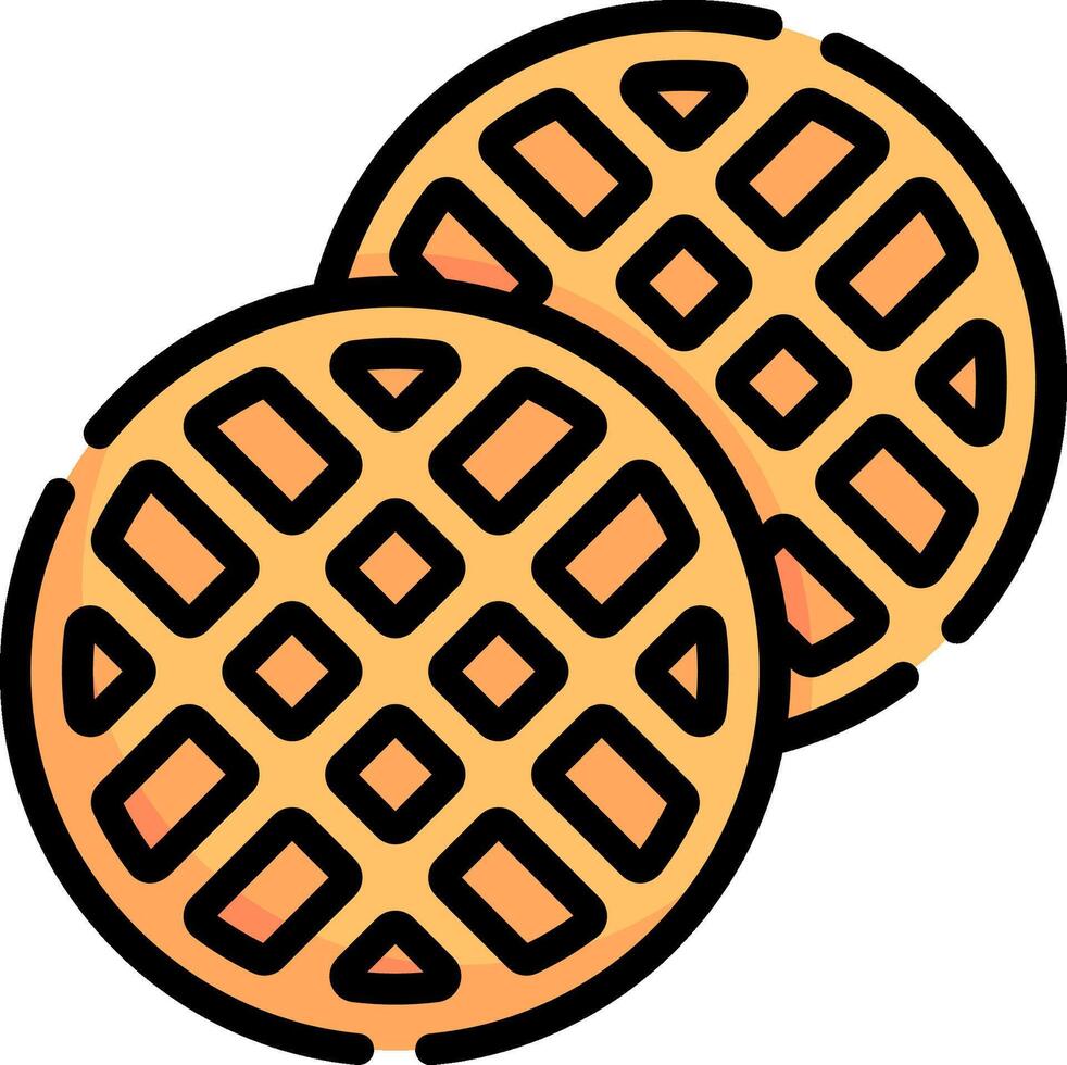 wafer illustration design vector