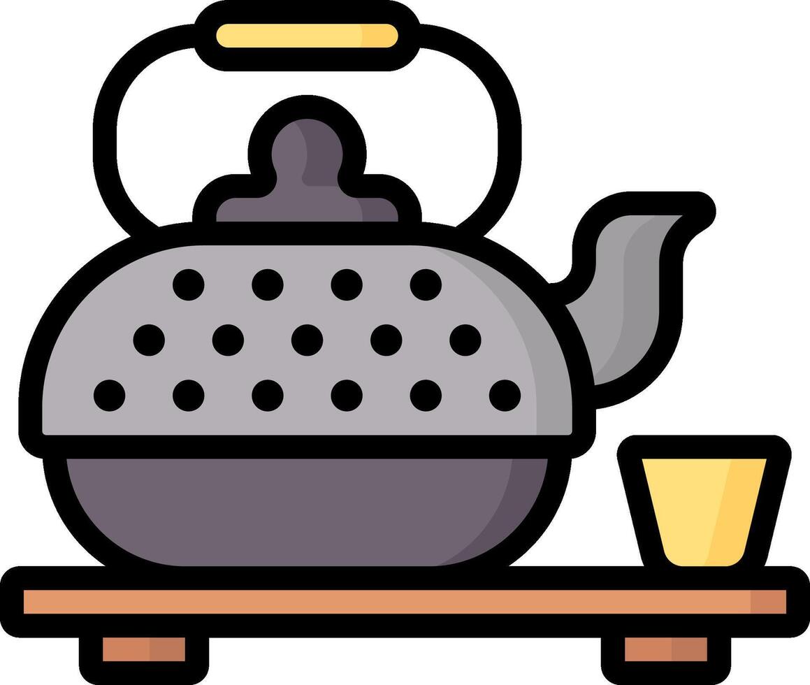 teapot illustration design vector