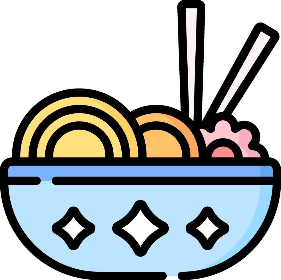ramen illustration design vector
