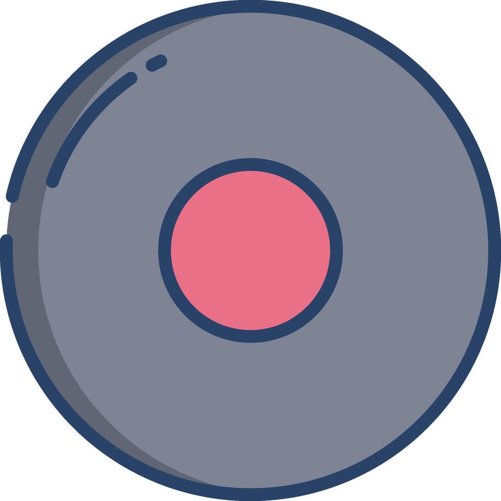 record illustration design vector
