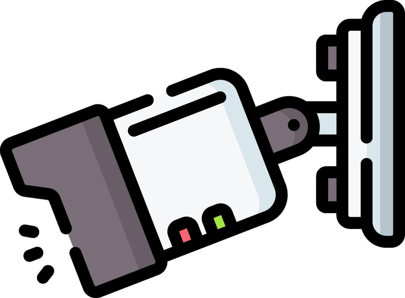 cctv illustration design vector