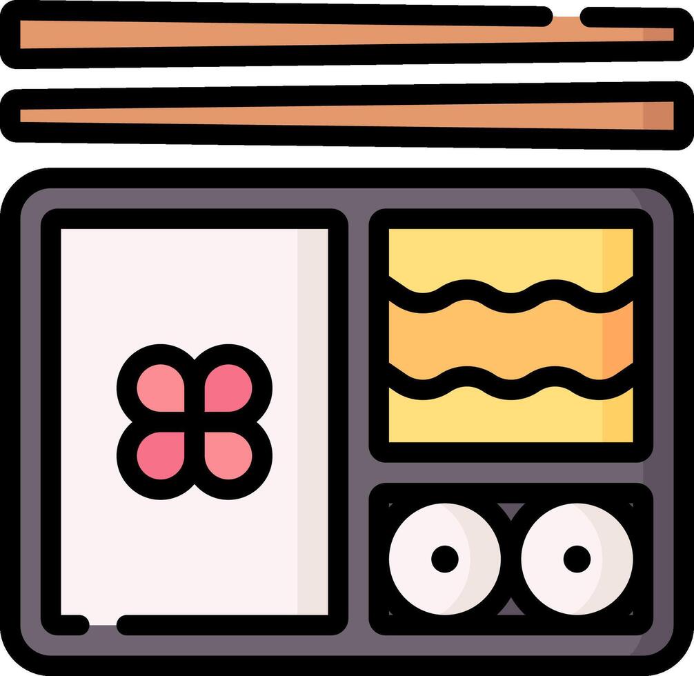 bento illustration design vector