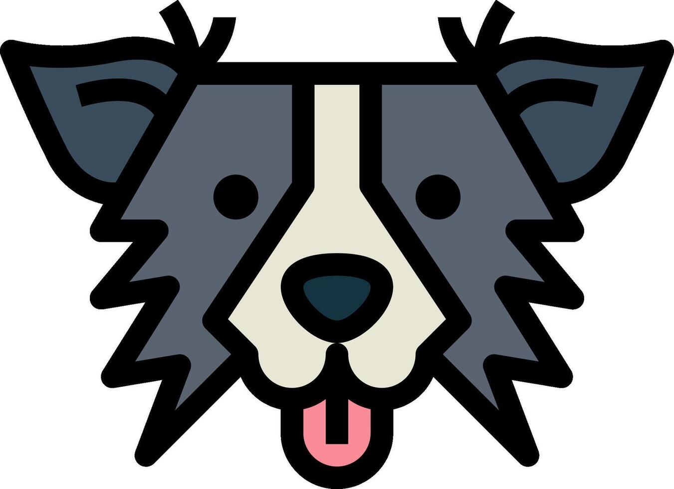 border collie illustration design vector