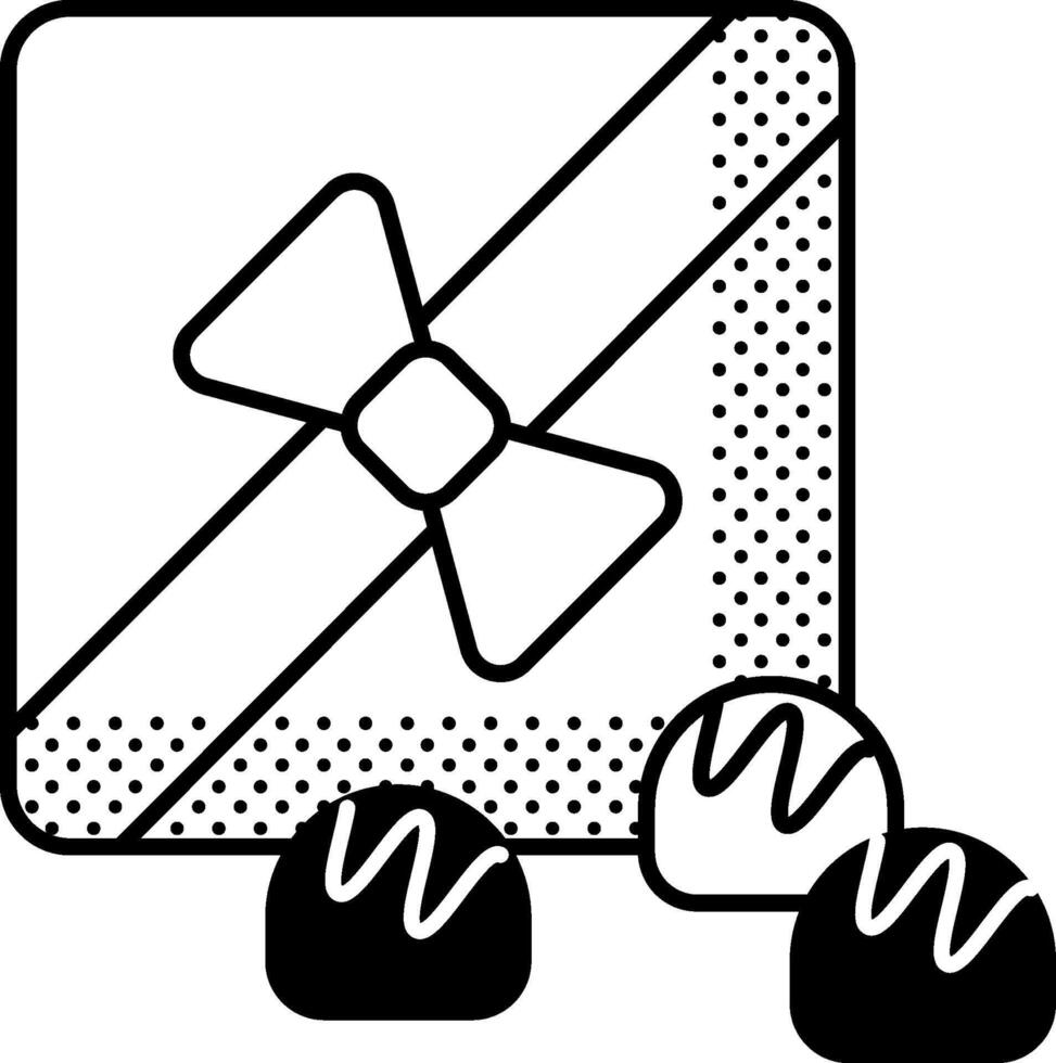 chocolate box illustration design vector