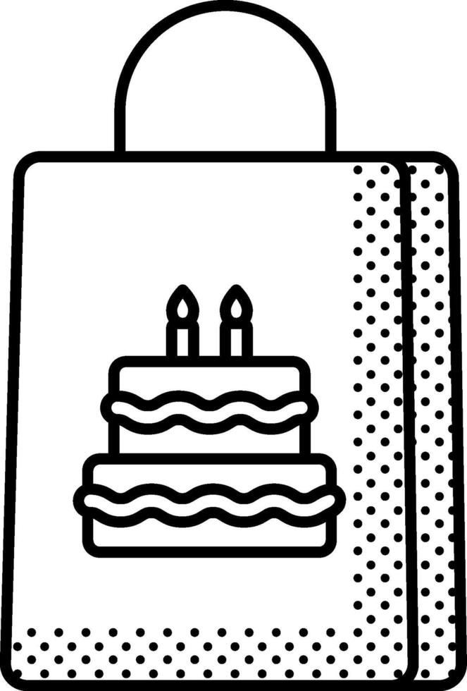 gift bag illustration design vector