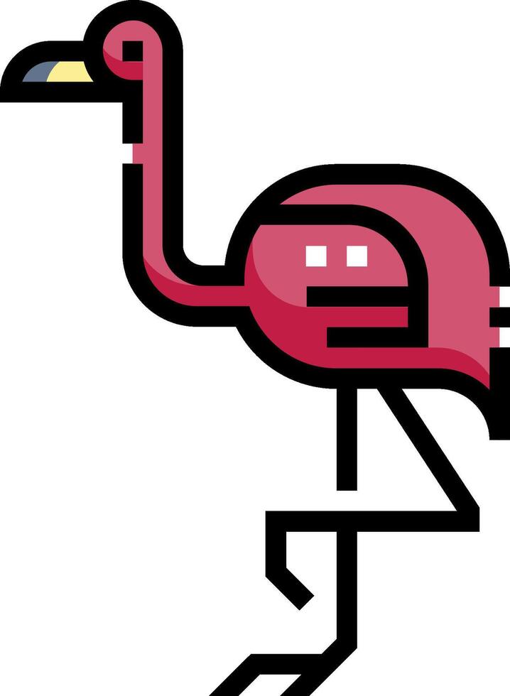 flamingo illustration design vector