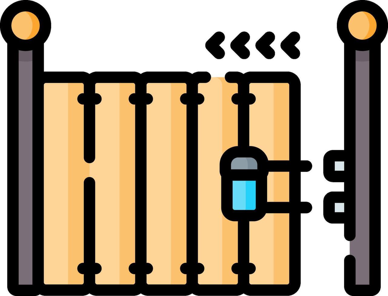 gate illustration design vector