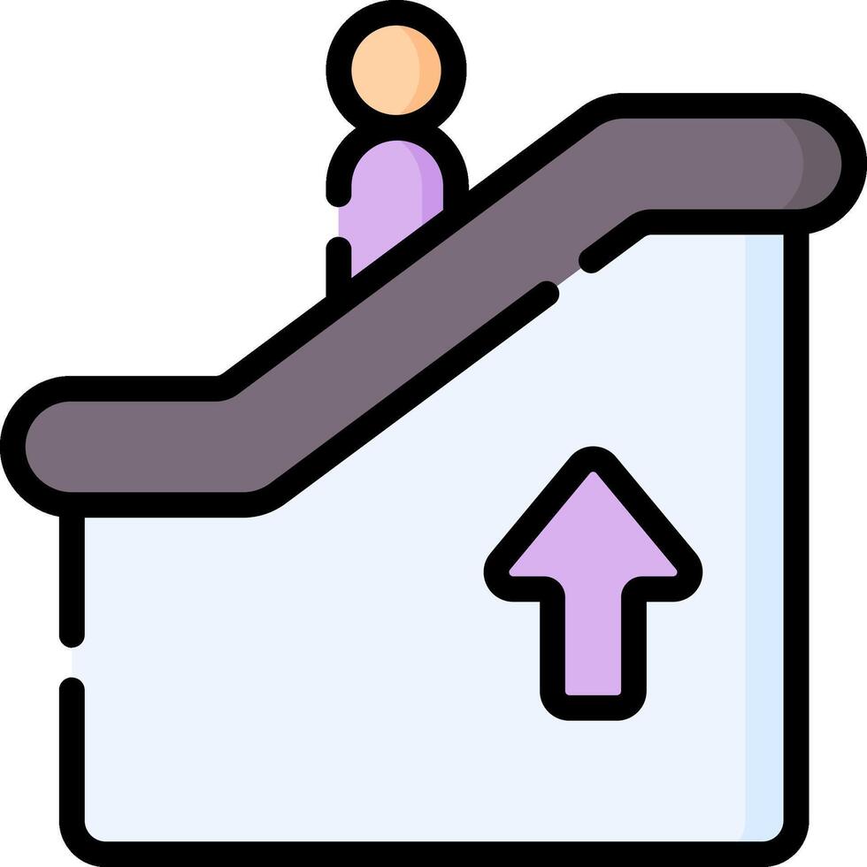 escalator illustration design vector
