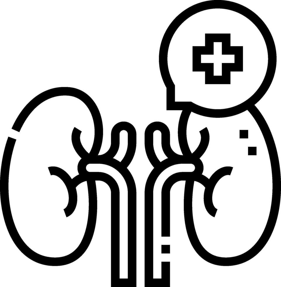 kidney illustration design vector