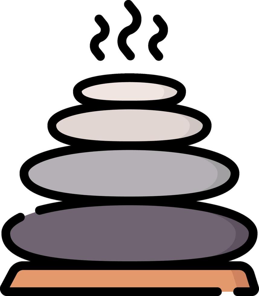 hot stones illustration design vector