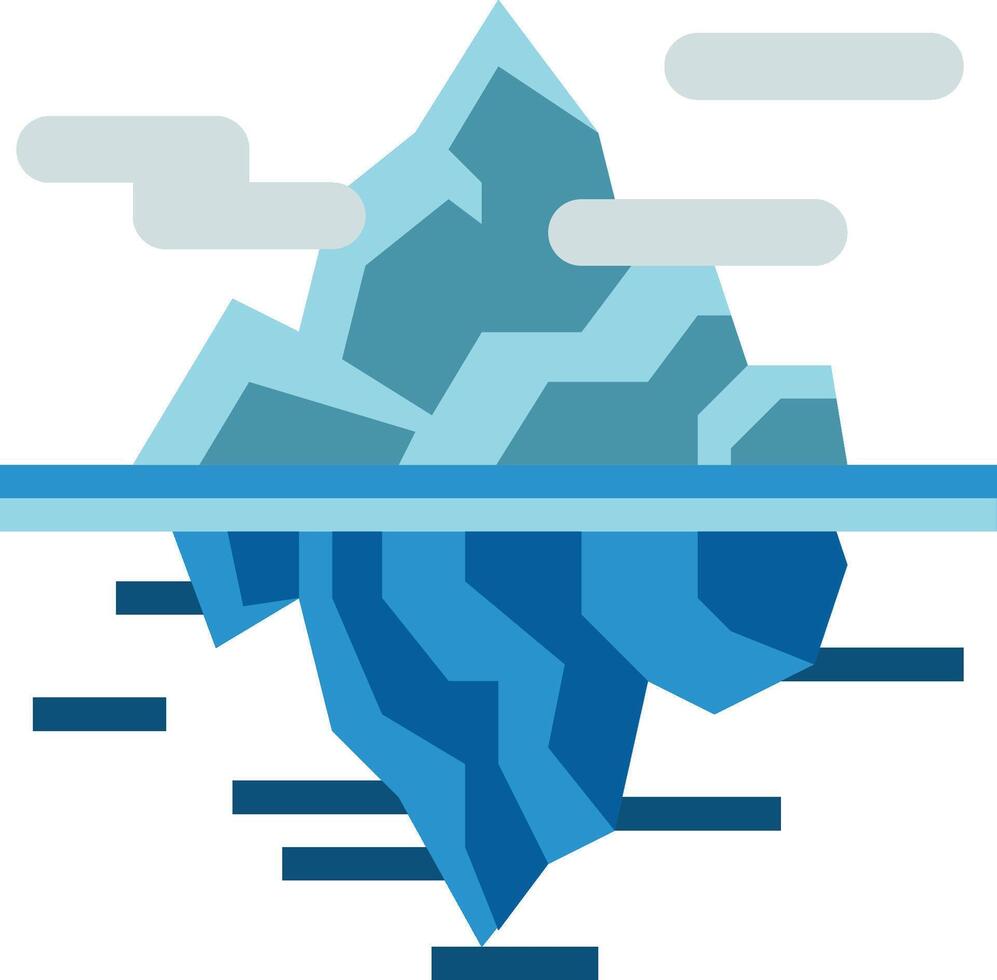 iceberg illustration design vector