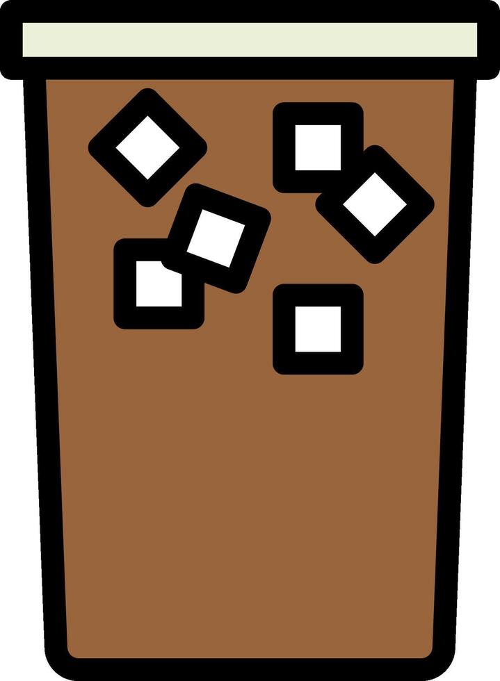 iced coffee illustration design vector