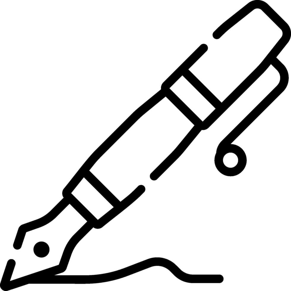 ink pen illustration design vector